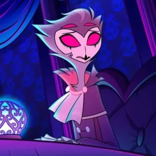 😰 51447d41 Stolas Helluva Boss Helluva Boss, Stolas, owl, cartoon, animated, character whatsapp sticker