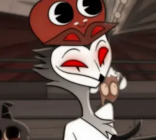 😊 96d0d070 Stolas Helluva Boss cartoon, demon, helluva boss, stolas, owl, animated whatsapp sticker