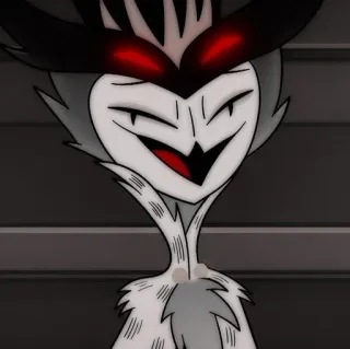 😆 b5f00e32 Stolas Helluva Boss owl, demon, cartoon, character, Stolas, Helluva Boss, animated whatsapp sticker