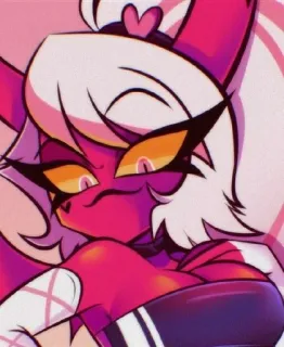 💓 d238371a Millie Helluva Boss cartoon, animated, Millie, Helluva Boss whatsapp sticker