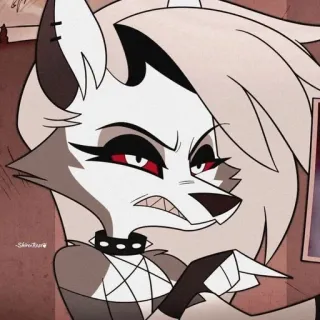 😡 ea3d7ff8 Loona Helluva Boss Loona, Helluva Boss, wolf, cartoon, anime, character, demon, expression whatsapp sticker