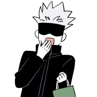 😯 51151520 Satoru Gojo Jujutsu Kaisen anime, postać, gojo, jujutsu kaisen whatsapp sticker