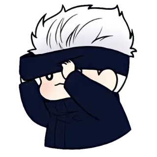 🙂 f2cb2620 Gojo Satoru Jujutsu Kaisen Anime, Manga, Naklejka, Gojo, Jujutsu Kaisen, Słodkie whatsapp sticker