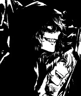 😏 e80c84da teschio, oscuro, figura incappucciata, horror, inquietante, mostro, spaventoso telegram sticker