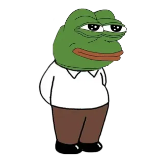 🗽 05046f88 Pepe the Frog Пепе, Мем, Лягушка, Интернет мем, Мультфильм, Персонаж telegram sticker