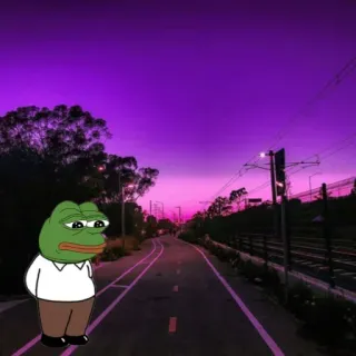 🖤 07c1c4e3 Pepe the Frog пепе, лягушка, мем, мультфильм telegram sticker