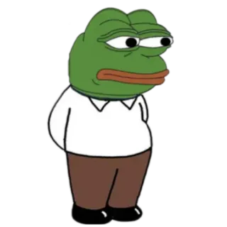 🗽 0a0923ca Pepe the Frog Мем, Лягушка, Интернет-мем, Пепе, Грустный telegram sticker