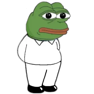 🗽 0df27246 Лягушонок Пепе, Интернет-мем, Мультяшная лягушка, Грустная лягушка, Мем, Выражение telegram sticker