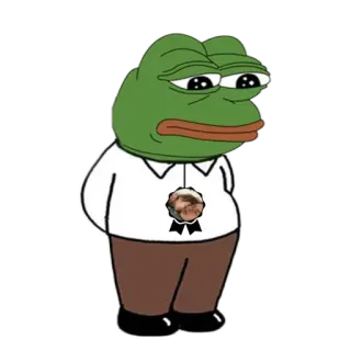 🖤 11589d1a Pepe the Frog Мем, Пепе, Лягушка, Интернет-мем, Грустный, Персонаж telegram sticker