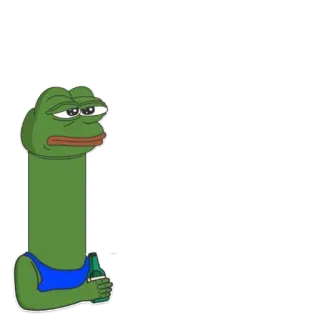 🗽 140f840c Pepe the Frog Мем, Пепе, Лягушка, Грустный, Пьющий, Интернет мем telegram sticker