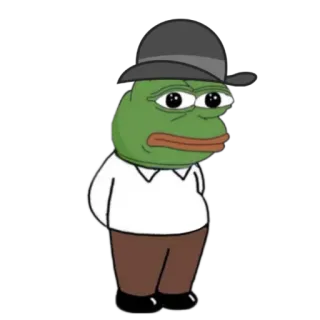 🗽 1f82fc06 Pepe the Frog Лягушонок Пепе, Мем, Интернет-мем, Мультяшная лягушка telegram sticker