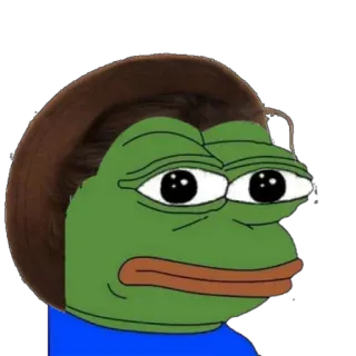 🗽 210f73e0 Pepe the Frog Мем, Пепе, Лягушка, Интернет-мем, Грустный, Мультфильм telegram sticker