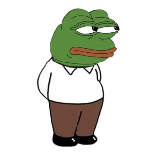 🗽 26729437 Pepe the Frog пепе, лягушка, мем, мультфильм, интернет-культура telegram sticker