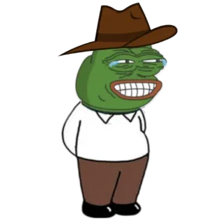 🗽 2ba06a6e Pepe the Frog Пепе, Лягушка, Мем, Мультфильм, Интернет-мем, Юмор, Антропоморфный telegram sticker