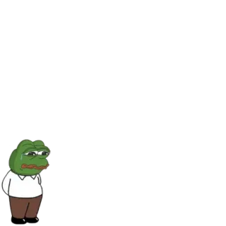 🗽 3ede7db0 Pepe the Frog пепе, лягушка, мем, грустный telegram sticker