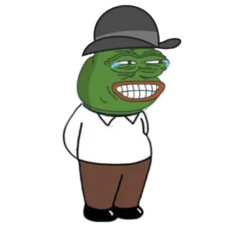 🗽 5b7ae05d Pepe the Frog Лягушонок Пепе, Мем, Мультфильм, Интернет-мем, Лягушка telegram sticker