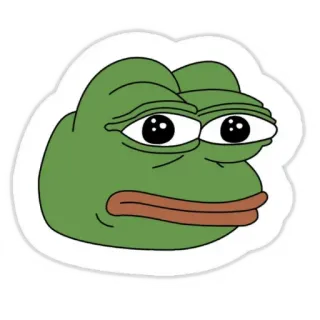 🗽 8cea348f Pepe the Frog Мем, Пепе, Лягушка, Интернет-мем, Мультфильм telegram sticker