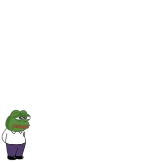 🗽 8dd65d3c Pepe the Frog пепе, лягушка, грустный, мем, интернет мем, мультфильм telegram sticker