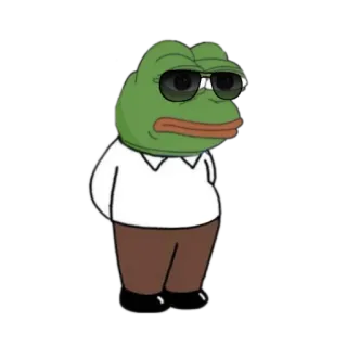 🗽 8f501537 Pepe the Frog пепе, лягушка, мем, интернет мем, мультфильм, персонаж telegram sticker