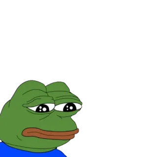 🗽 9bc34421 Pepe the Frog Пепе лягушонок, грустный, интернет мем, лягушка, мем telegram sticker
