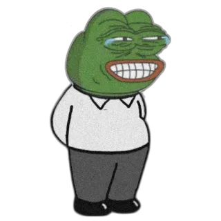 🗽 9c97dfa5 Pepe the Frog Мем, Лягушонок Пепе, Интернет-мем, смешно, лягушка telegram sticker