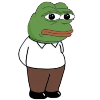 🗽 a4f8ee05 Pepe the Frog Мем, Интернет, Лягушка, Грустный telegram sticker