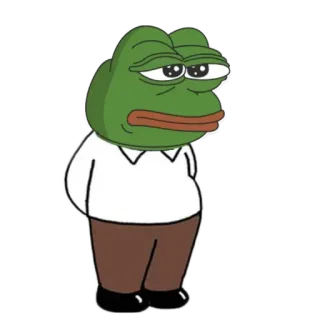 🗽 ccc44cfc Pepe the Frog Лягушонок Пепе, Мем, Интернет-мем, Лягушка, Мультфильм, Персонаж telegram sticker