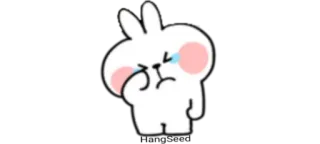 🥺 d5f44136 กระต่าย, ร้องไห้, เศร้า, การ์ตูน, น่ารัก, สติกเกอร์ telegram sticker