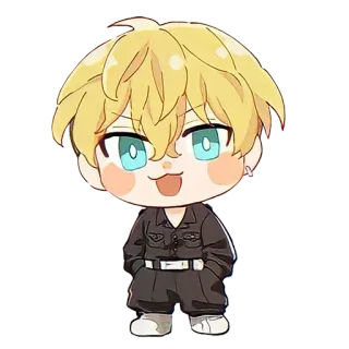 😀 e7885143 Anime, Chibi, Cartoon, Manga, Personage, Schattig telegram sticker