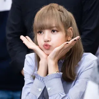 🐬 0f1889f9 Lisa kpop, lisa, idol, cantante, blackpink, carina, ritratto whatsapp sticker