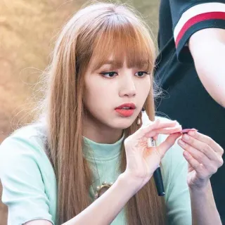 🐬 3ba553d1 Lisa Lisa, K-pop, cantante, celebrità, donna, capelli, occhi whatsapp sticker