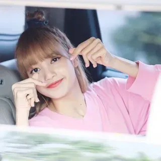 🐬 b9a7f8f7 Lisa kpop, cantante, idol, donna, asiatica, celebrità whatsapp sticker