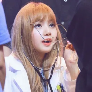 🐬 c29a4585 donna, dottoressa, stetoscopio, medico, sanità, ritratto, persona whatsapp sticker