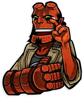 Hellboy telegram stickers