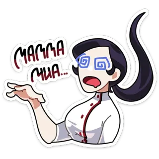 😵‍💫 6ec73a0a MAMMA MIA... 만화, 이탈리아, 표정, 어질, 놀란, 맘마미아 telegram sticker