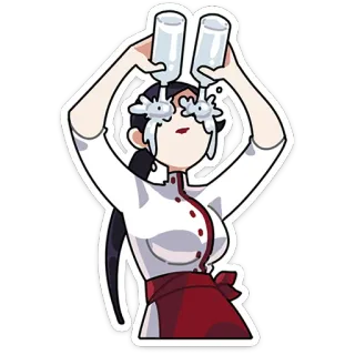 🙄 eaeee523 울음, 눈물, 물, 병, 요리사, 감정적, 슬픈, 만화 telegram sticker