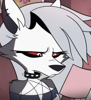 🧐 6f5f700e Loona Helluva Boss Kreskówka, Piekielny ogar, Helluva Boss, Loona, Wilk, Anime telegram sticker