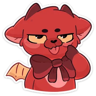 😜 c2095830 animale, cartone animato, carino, cane, animale domestico, adesivo telegram sticker