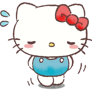 😮‍💨 160825cb Hello Kitty hello kitty, sanrio, dessin animé, kawaii, mignon, personnage, kitty telegram sticker