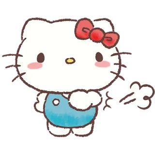 😯 56c019e3 Hello Kitty hello kitty, autocollant, mignon, dessin animé, kawaii, chat, sanrio telegram sticker
