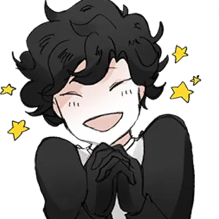 😃 36c2279d 漫画, ハッピー, 星, キャラクター telegram sticker