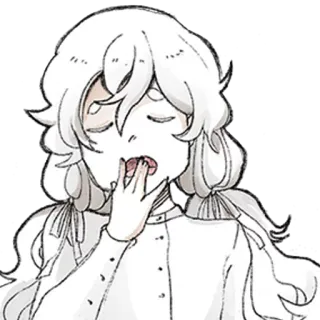 😴 c9794e23 あくび, 眠い, 漫画, 疲れた telegram sticker