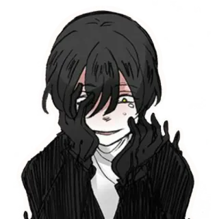 😣 0acf542e อนิเมะ, ศิลปะ, ภาพประกอบ, เศร้า, มังงะ, อีโม telegram sticker