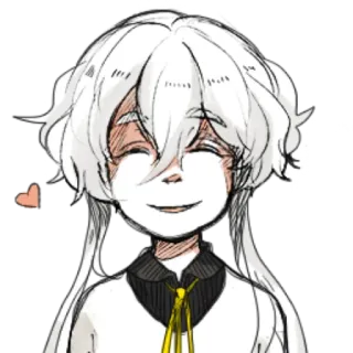 🤍 5ccc6e98 アニメ, 可愛い, キャラクター, アート, ポートレート telegram sticker