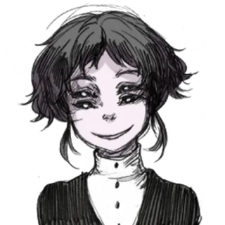 💜 981674d5 不気味, ホラー, モンスター, 目, 暗い, キャラクター, イラスト telegram sticker