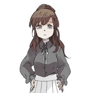 😕 5e7b30ab 애니메이션 소녀, 소녀, 캐릭터, 만화 telegram sticker