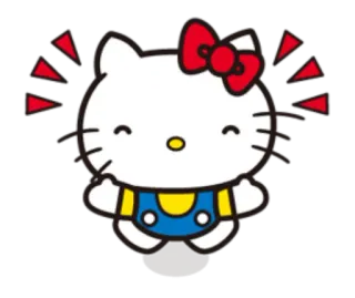 😁 1526c772 Hello Kitty 漫画, 子猫, かわいい, 猫, かわいい telegram sticker