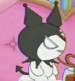 🌷 1289d66b Kuromi Kartun, Kawaii, Sanrio, Kuromi, Anime, Lucu, Karakter telegram sticker