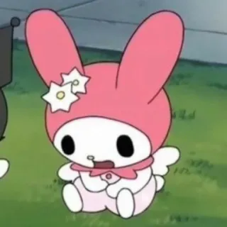 🌷 1538d1b5 My Melody My Melody, Sanrio, kartun, kelinci, imut telegram sticker