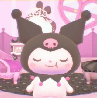 🌷 7c403ea1 Kuromi Kuromi, Sanrio, imut, kartun, kawaii telegram sticker